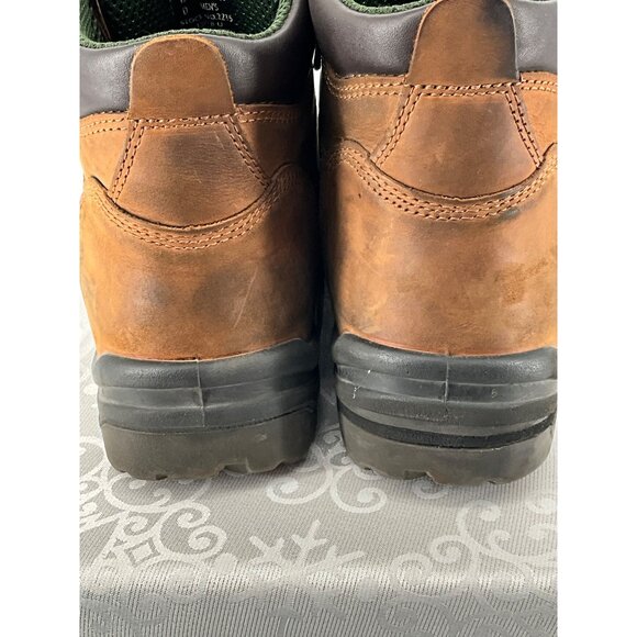 Red Wing Men's‎ Work Boots Brown Size 12 D Leather Steel Toe Imperfections - Picture 10 of 14